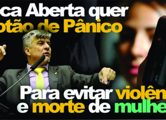 Deputado Boca Aberta quer Botão de Pânico para evitar violência e morte de mulheres.