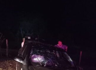 Colisão frontal entre 2 carros deixa feridos na PR-170