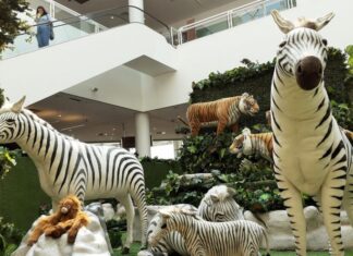 Shopping Palladium de Ponta Grossa promove Aventura na Floresta com animais animatrônicos em tamanho real