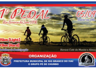 Rio Branco do Ivaí promove 1º pedal