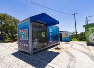 Contêineres da Sanepar no Litoral chamam a atenção para a preservação ambiental