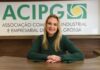 Uma mulher a frente da ACIPG e ao lado dos associados