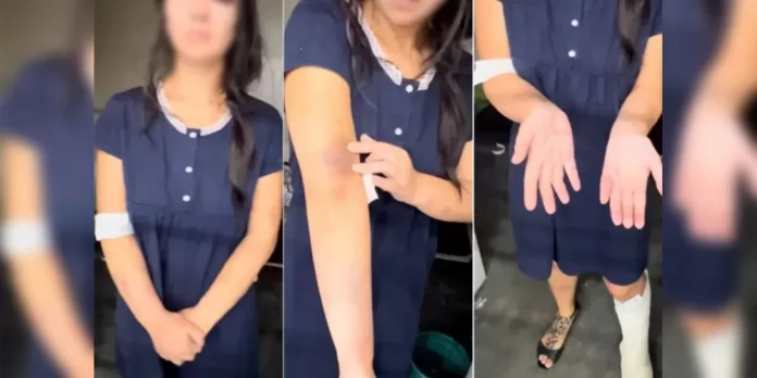 Em seu depoimento, a jovem disse que foi agredida com arma de choque pela mãe - Foto: Reprodução/WhatsApp