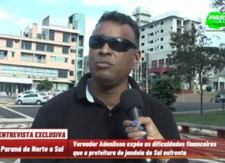 Vereador Adenilson Vicente de Jandaia do Sul demonstra preocupação com o futuro das finanças do município