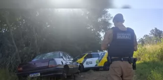 Monza furtado em Jandaia é encontrado sem as rodas em Apucarana
