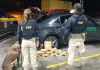 Polícia encontra carga milionária de cocaína em fundo falso de veículo na Grande Curitiba