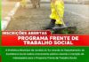 Programa Frente de Trabalho Social abre inscrições em Jandaia do Sul