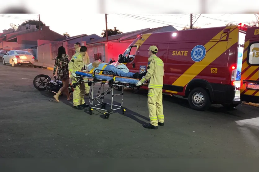 APUCARANA – Motociclista de 51 anos fica ferido após acidente no Jardim das Flores