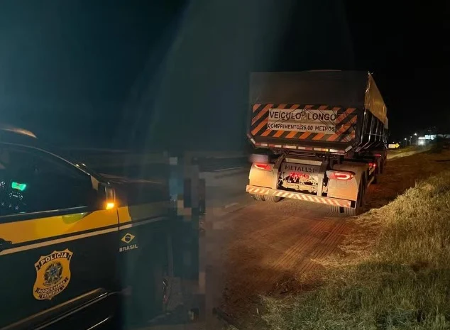 Homem é preso no Paraná por dirigir bêbado após ser flagrado em zigue-zague num caminhão com 74 toneladas de carga