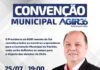 Convite para a Convenção Municipal do Partido AGIR – Jandaia do Sul