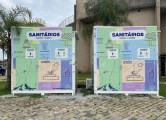 Banheiros instalados no Litoral têm mais de 200 mil acessos e viralizam nas redes sociais