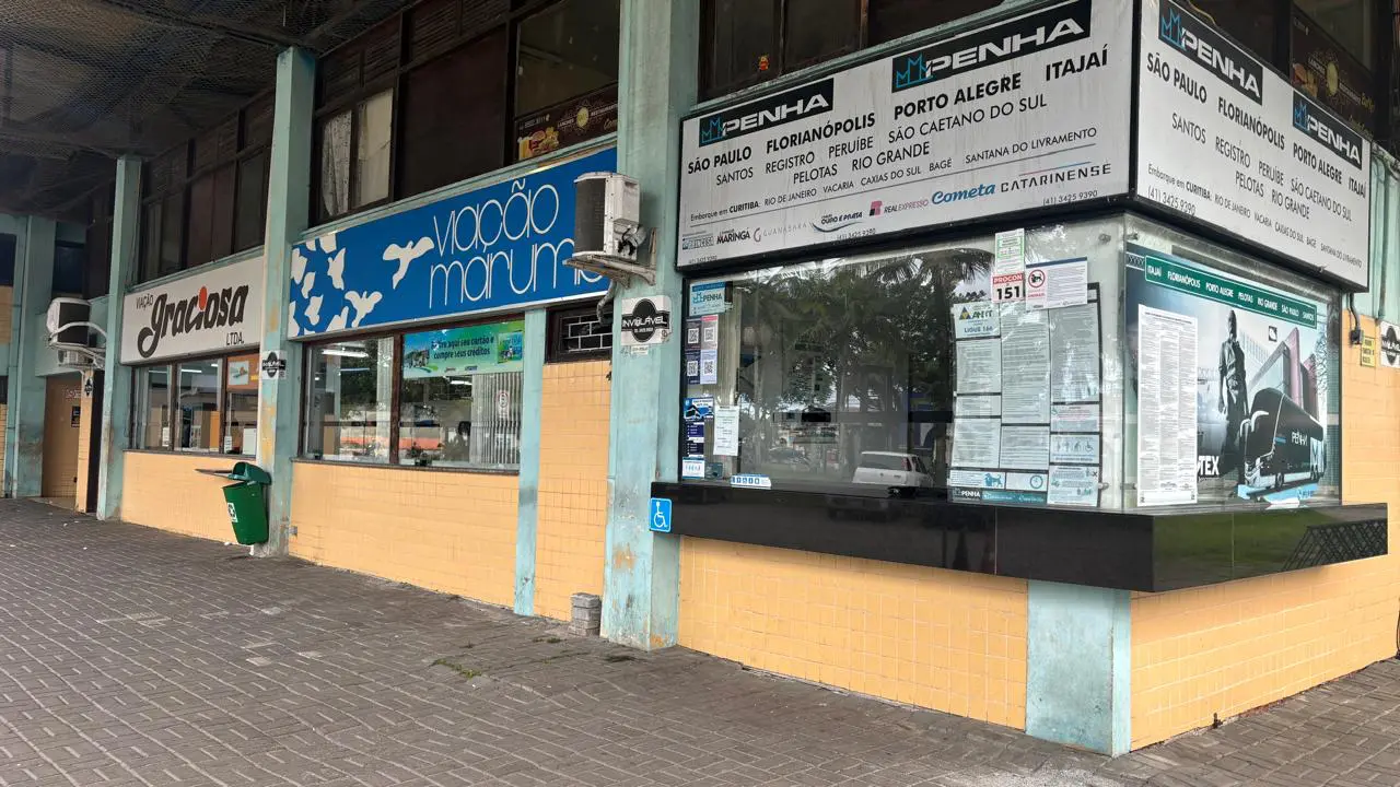 Banheiros da Rodoviária de Paranaguá seguem em estado crítico há mais de seis meses