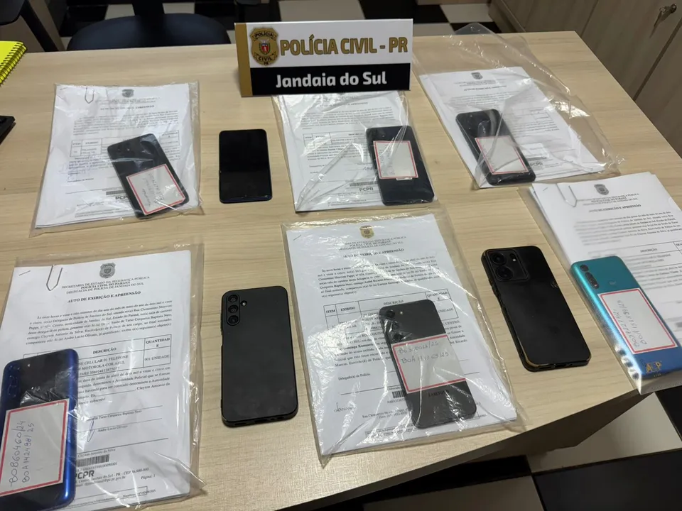 Polícia Civil recupera celulares furtados em Jandaia do Sul