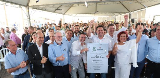 Corredor Norte-Noroeste: governador inaugura viaduto na PR-444, em Mandaguari