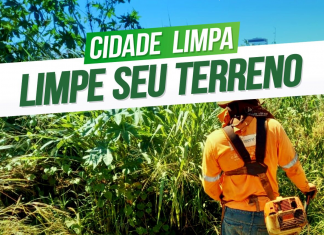 Termina em 5 dias o prazo para limpeza de terrenos e calçadas em Jandaia do Sul