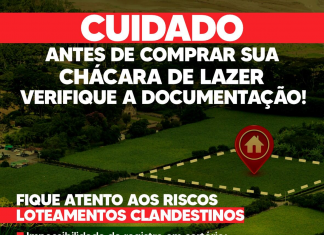 Alerta da Prefeitura: antes de comprar sua chácara de lazer, verifique a documentação