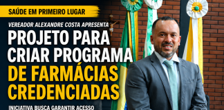 Vereador propõe criação de Programa de Farmácias Credenciadas em Jandaia do Sul