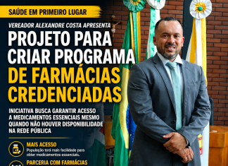 Vereador propõe criação de Programa de Farmácias Credenciadas em Jandaia do Sul