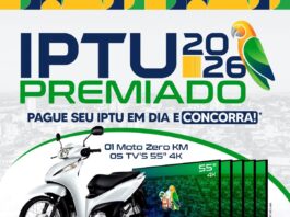Prefeitura de Jandaia do Sul lança IPTU Premiado 2026 e incentiva pagamento em dia