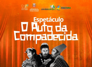 Jandaia do Sul recebe apresentação do espetáculo “O Auto da Compadecida” neste sábado (20)