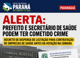 PARANAGUÁ APROVA EXTINÇÃO DA FASP E DOCUMENTO PUBLICADO ANTES DA VOTAÇÃO LEVANTA QUESTIONAMENTOS SOBRE LEGALIDADE DOS ATOS DA GESTÃO