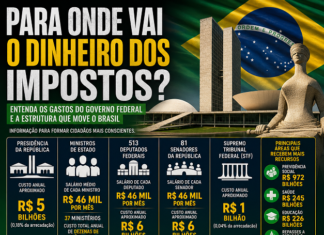 GASTOS DO GOVERNO: PARA ONDE VAI O DINHEIRO DOS IMPOSTOS? ENTENDER A ESTRUTURA DO ESTADO É FUNDAMENTAL PARA O EXERCÍCIO DA CIDADANIA