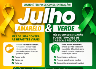 JULHO AMARELO E JULHO VERDE: CAMPANHAS REFORÇAM A IMPORTÂNCIA DA PREVENÇÃO E DO DIAGNÓSTICO PRECOCE