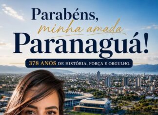 Parabéns, minha amada Paranaguá, pelos seus 378 anos de história.