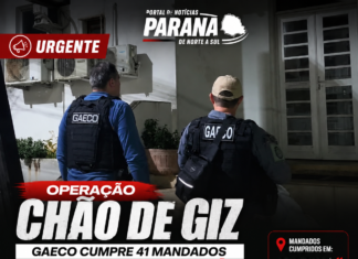 GAECO mira esquema de corrupção no Vale do Ivaí; Rio Branco do Ivaí é um dos alvos da Operação Chão de Giz