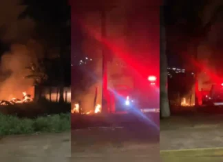 Incêndio ambiental mobiliza Corpo de Bombeiros em Apucarana