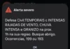 Defesa Civil emite alerta vermelho para temporal, vento e granizo em Curitiba