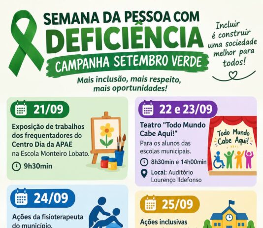 Jandaia do Sul terá uma semana de ações voltadas à inclusão e à educação