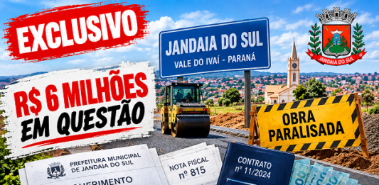 EXCLUSIVO: Pedido de informação questiona destino de recursos, execução de obras e paralisação de pavimentação em Jandaia do Sul