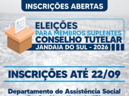 Jandaia do Sul abre inscrições para eleição de conselheiros tutelares suplentes