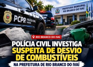 Polícia Civil investiga suspeita de desvio de combustíveis na Prefeitura de Rio Branco do Ivaí