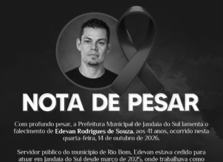 NOTA DE PESAR – PREFEITURA MUNICIPAL DE JANDAIA DO SUL