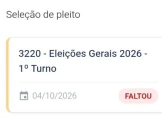 Votou e apareceu “Faltou” no TSE? Não é o que você está pensando